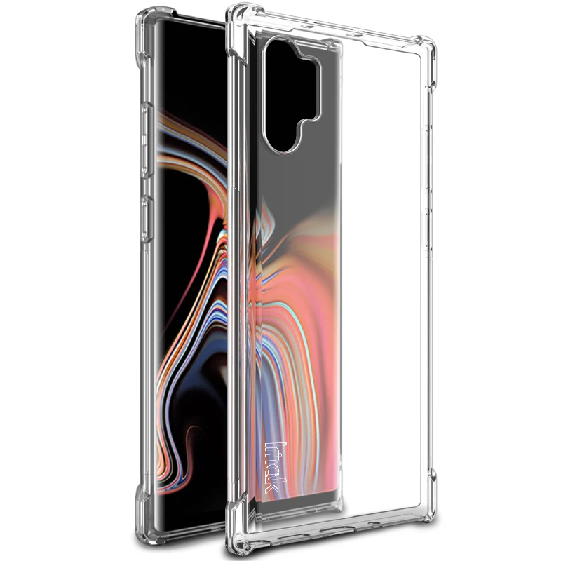 Чехол IMAK Airbag ДЛЯ samsung Galaxy Note 10 Plus, мягкий ТПУ Силиконовые прозрачные чехлы