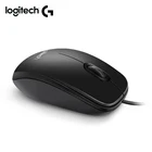 Logitech M90 Проводная оптическая мышь с 1000 точекдюйм USB Мышь обе руки для портативных ПК Офис использования