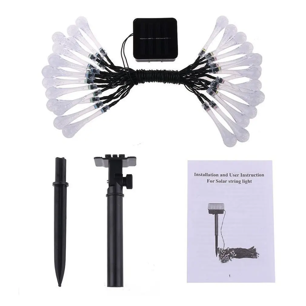 Открытый контроль струнный фонарь капли воды Одиночная вспышка светящаяся