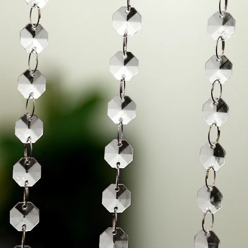 10PCS 1M DIY Wedding Decor Diamond Curtain Acrylic Crystal Beads String Strand Garland Haing Decorative Ornament | Дом и сад
