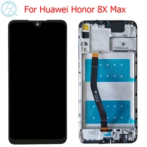 7 12 original lcd for huawei honor 8x max display with frame touch screen digitizer assembly are al00 are l22hn al10 lcd screen free global shipping