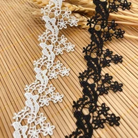 2yard lace trim for black white tailoring accessories deencaje bordado dentelle noire trimmings clothing soutien gorge kant rand