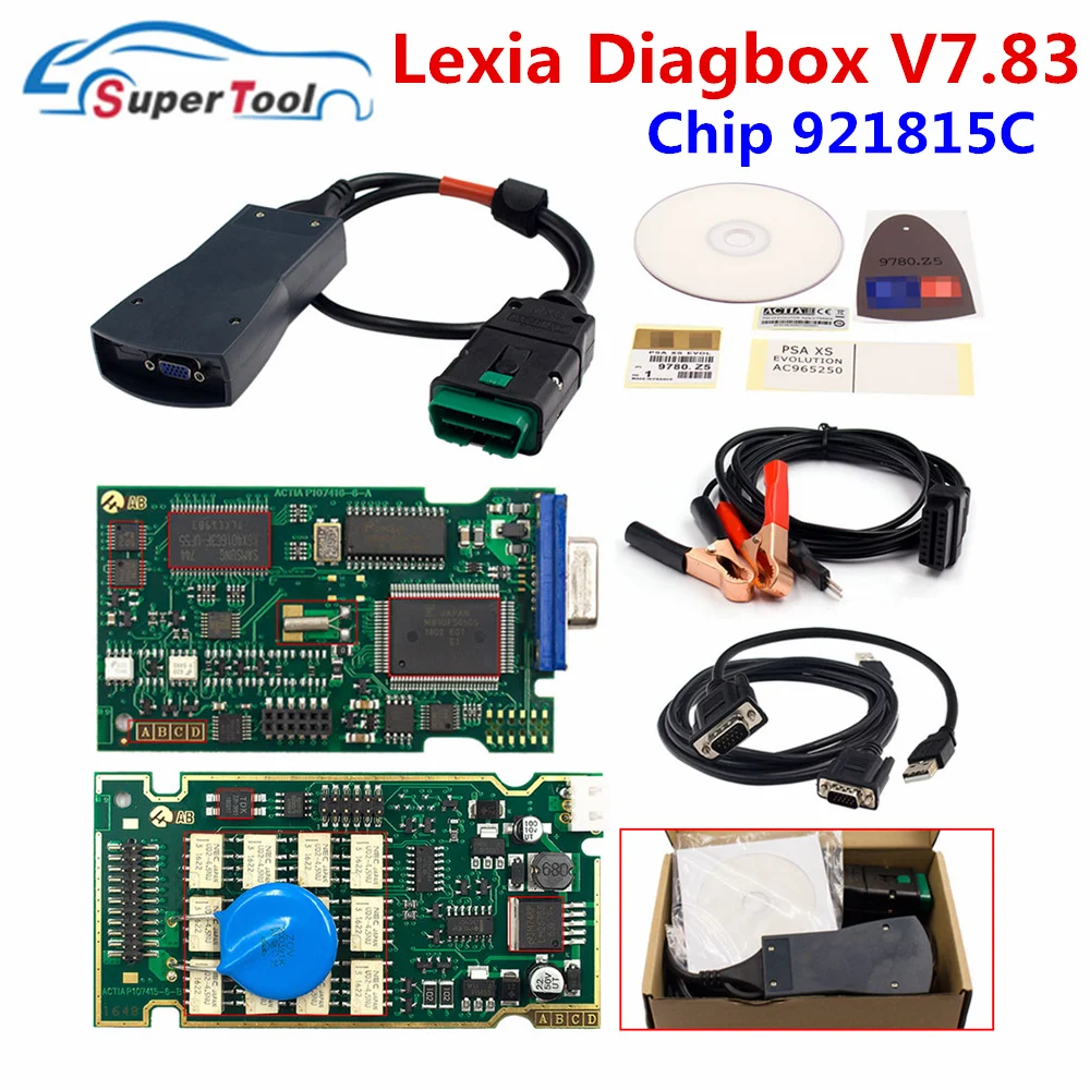Диагностический инструмент Lexia 3 Lexia3 V7.83 PP2000 V48/V25 с прошивкой 921815C Lexia 3 для Citr-oen для Pe-ugeot OBDII Auto Diagbox