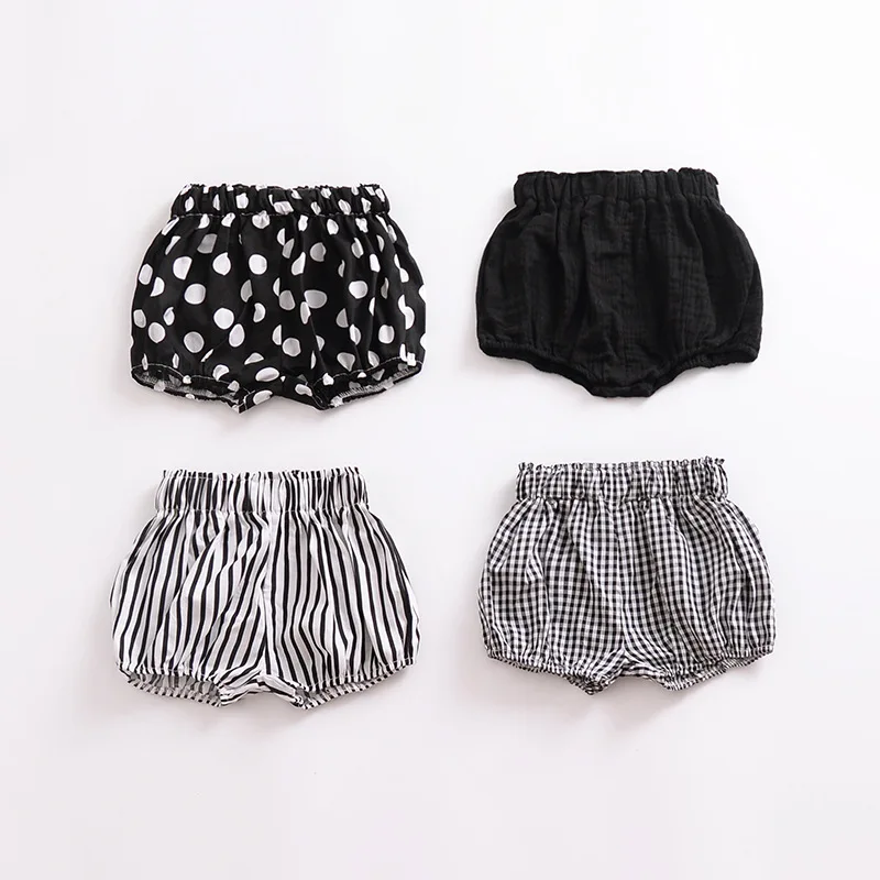 

Children's Summer Models Girls Floral Shorts Big Pp Pants Baby Girl Plaid Pants Pants Fresh Bread Shorts