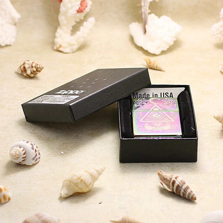 Оригинальная зажигалка Zippo медная ветрозащитная Зажигалка Magic color Eye of Провиденс