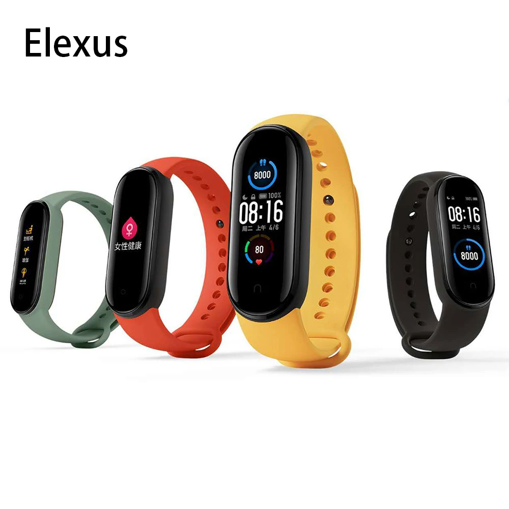 M5 Smart Bracelet Watch 5 Color Pedometer Blood Pressure Heart Rate Monitor Bluetooth Sport Tracker Waterproof Health Band | Электроника