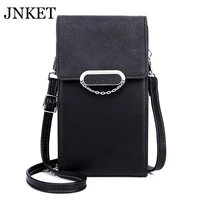 jnket new fashion womens cellphone bag large capacity wallet pu leather shoulder bags leisure crossbody bag