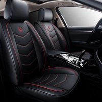 us universal 5 seat car pu leather covers cushion frontrear for nissan micra toyota highlander for hyundai santa fe waterproof