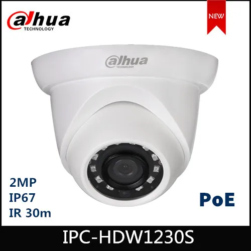 

Dahua IP камера 2MP 2,8 мм 3,6 мм с фиксированным объективом IR Eyeball сетевая камера с POE камера безопасности IPC-HDW1230S