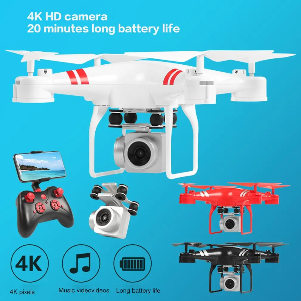 Дрон KY101D 4K RC вертолет с HD wifi FPV 16MP камера 2,4G 4 оси RC Квадрокоптеры дроны 22 минуты долгий Летающий Дрон