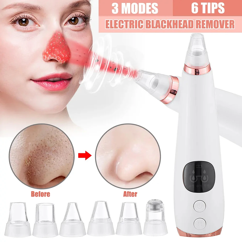 Vacuum Pore Blackhead Remover Nose Face Deep Cleansing Skin Cleaner Electric Care Machine Do Beauty Tool Dropshipping |