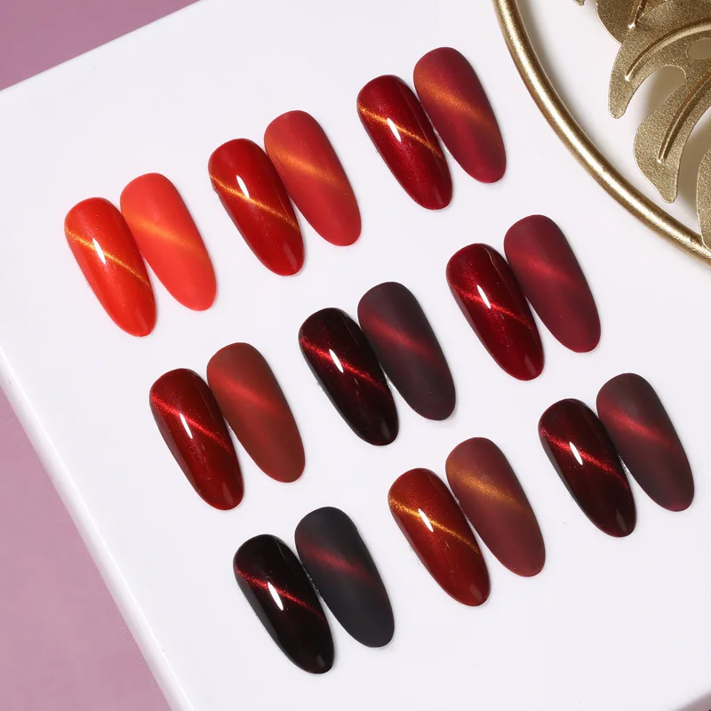 Лак для ногтей 2020 новый год красная дрель красивый маникюрный костюм настоящий