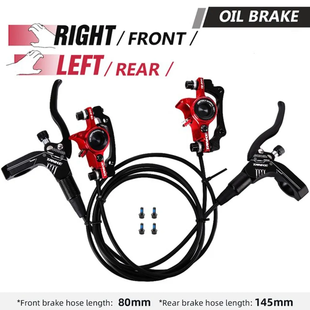 

TANKE MTB Bike Oil Disc Brake 160mm Rotor Caliper Hydraulic Calliperplate Front Rear Handle A B-pillar CNC Bicycle Parts Cycling
