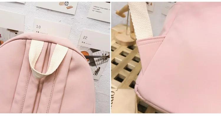 Темно синий стиль 2019 холщовый рюкзак корейский нейлон водонепроницаемый