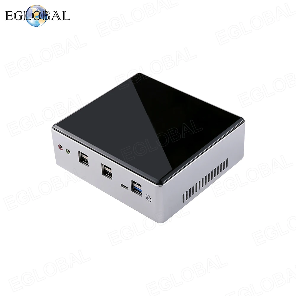 Мини ПК Eglobal 8 го поколения игровой Intel i7 8550U i5 8250U Barebone 2 * DDR4 Windows 10 NUC настольный