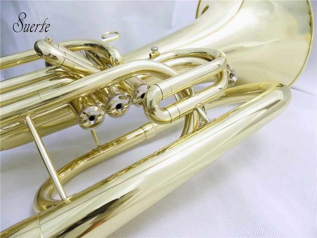 Bb Marching euphonium чехол с мундштуком желтый латунный euphonium Horn Музыкальные инструменты