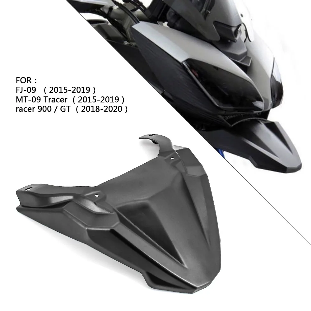 

Front lip fender black High quality ABS mudguard Front Wheel Fender Beak Nose Cone For Yamaha Tracer 900 FJ-09 MT-09 Tracer
