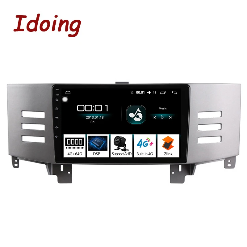 Автомагнитола Idoing с 9 &quotдисплеем восьмиядерным процессором ОЗУ 4 Гб ПЗУ 64 ГБ 8 1 D IPS