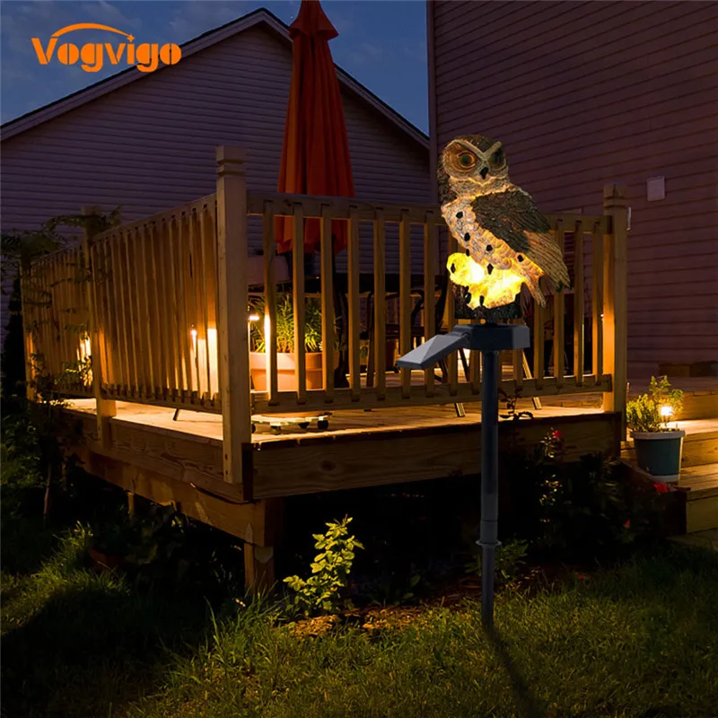 

Сова солнечный светильник с компонентами по хорошей цене светодиодный Панель Водонепроницаемый IP65 открытый газонное освещение на солнечн...