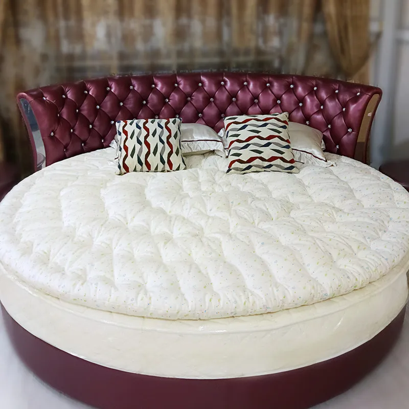 Ультрамягкий круглый матрас наматрасник ручная стеганая Синьцзян длинный