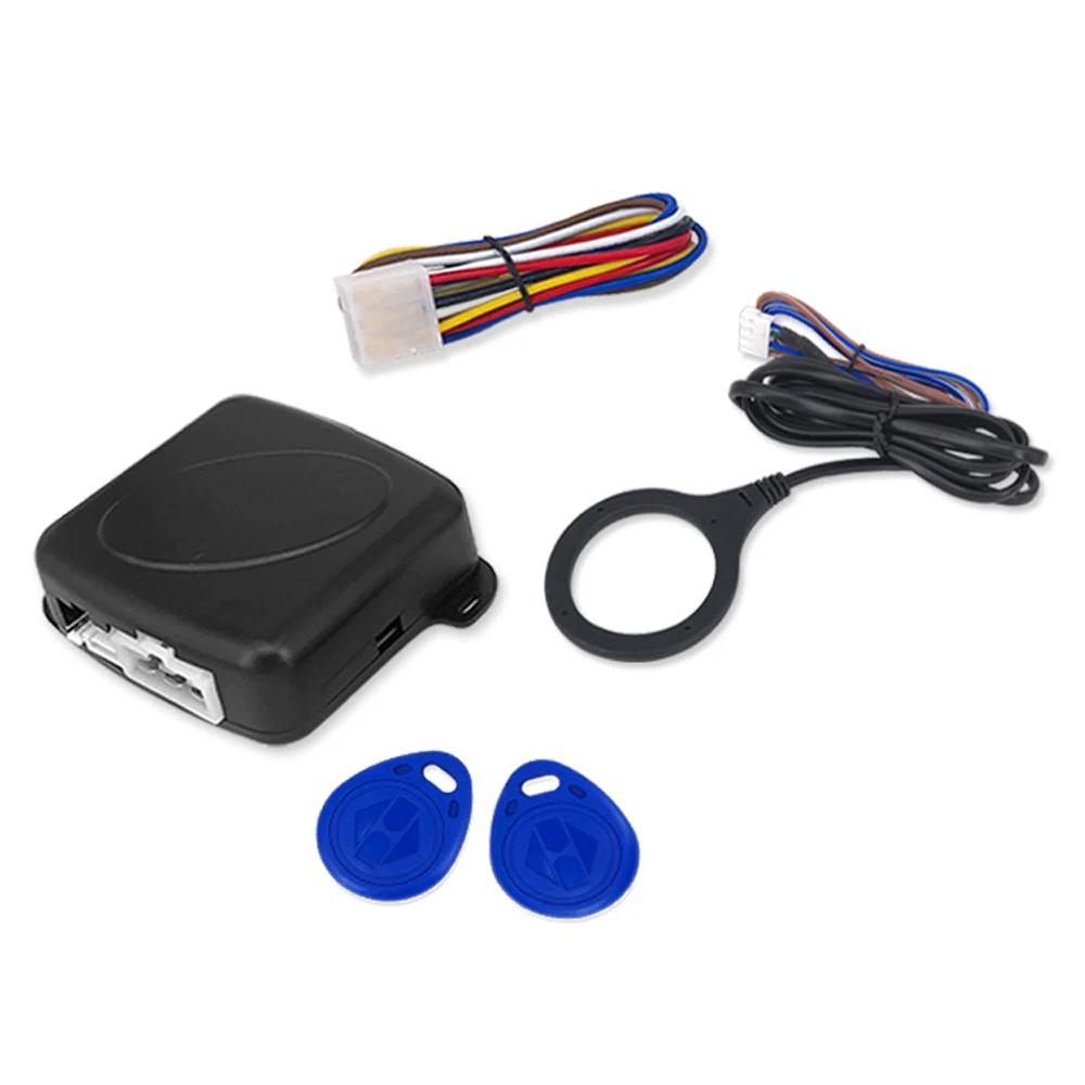 DC12V без ключа начинается единый Системы кнопки смарт ключ RFID автомобильный
