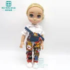 Одежда для кукол, размер 38-40 см, для 16-дюймового платья для девочек, Подарочная белая рубашка и платье на бретелях