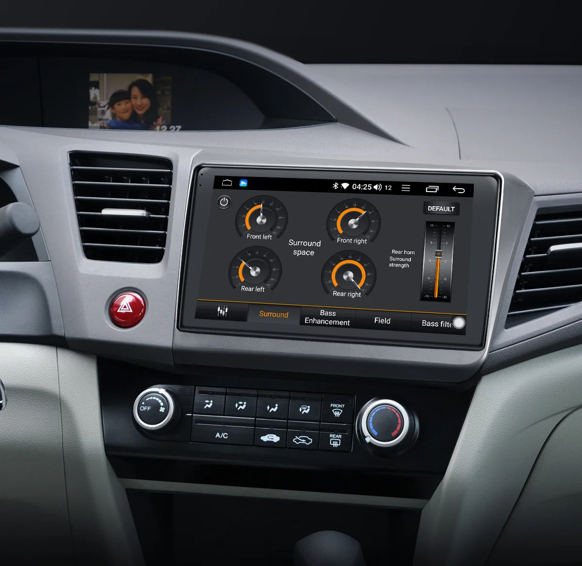 Android автомобильный Радио для Honda Civic 2012 2013 головное устройство 4G+ 64G Встроенная память " один 1 din ips Экран с 4G модем DSP Carplay