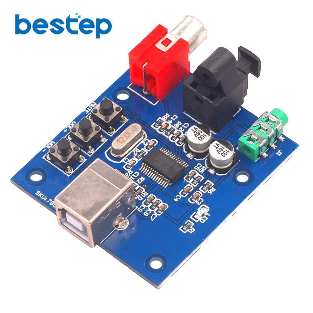 PCM2704 USB DAC Power волоконно оптический коаксиальный аналоговый выход для Raspberry Pi bian
