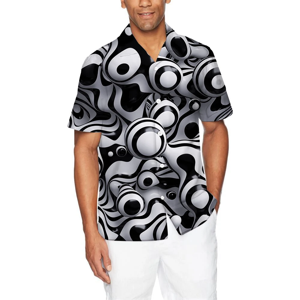 

Футболка Мужская/женская с отложным воротником и 3D-принтом