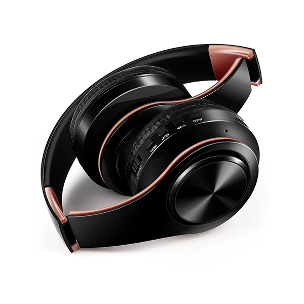 Black rose gold Новые золотые Bluetooth наушники беспроводные стерео гарнитуры наушники с микрофоном/TF картой - Цвет: Black rose gold