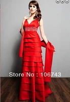 free shipping maxi 2018 vestidos formales long red plus size robe de soiree formal evening gown mother of the bride dresses