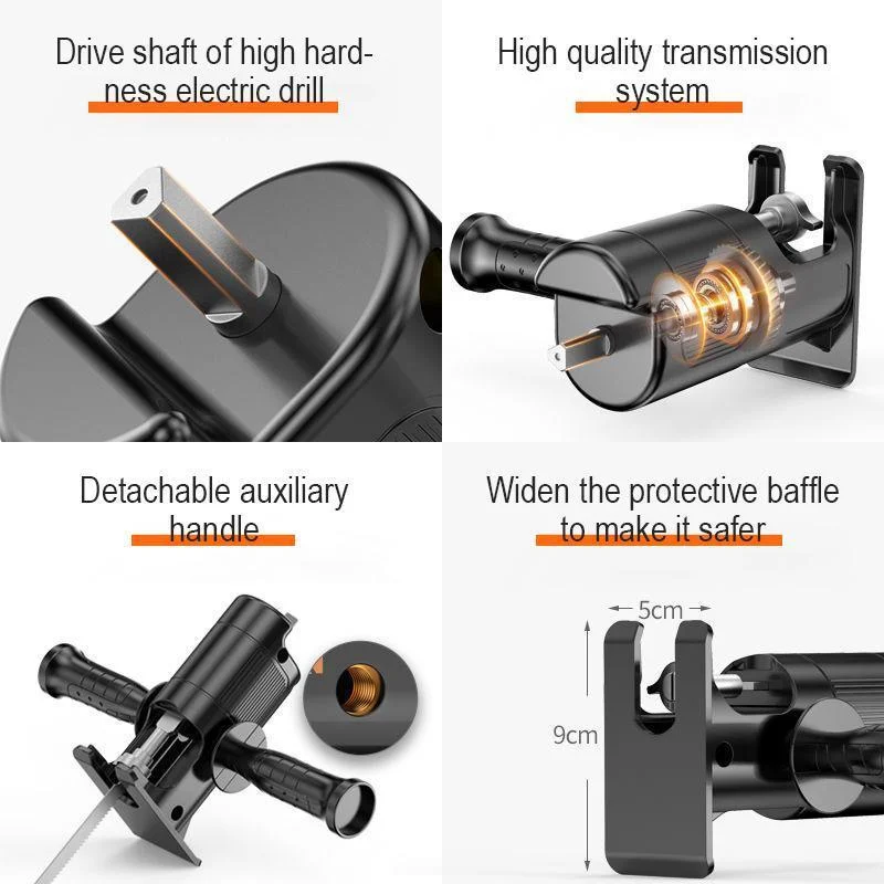

Cordless Reciprocating Saw Adapter Set Electric Drill Modified Electric Saw Metal Cutter Saw Attachment Adapter Dropshipping