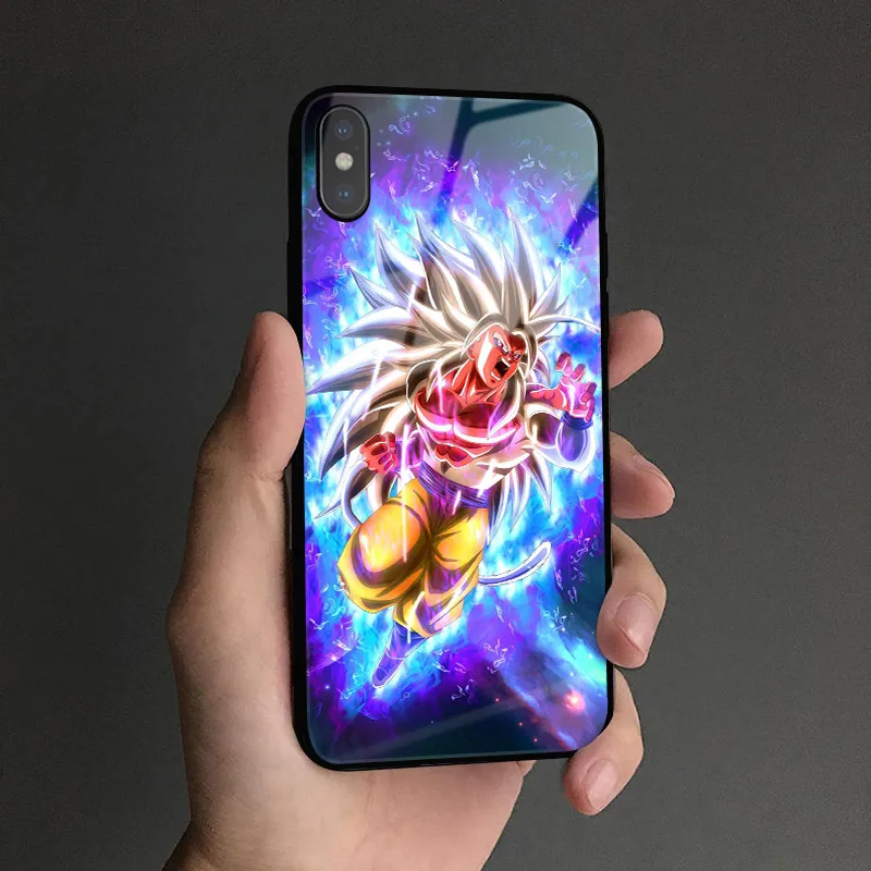 AE 2135 Goku ультра инстинкт Драконий жемчуг стеклянный Мягкий силиконовый чехол для телефона чехол для iPhone 6 6s 7 8 Plus X XR XS 11 Pro MAX - Цвет: AE 2135
