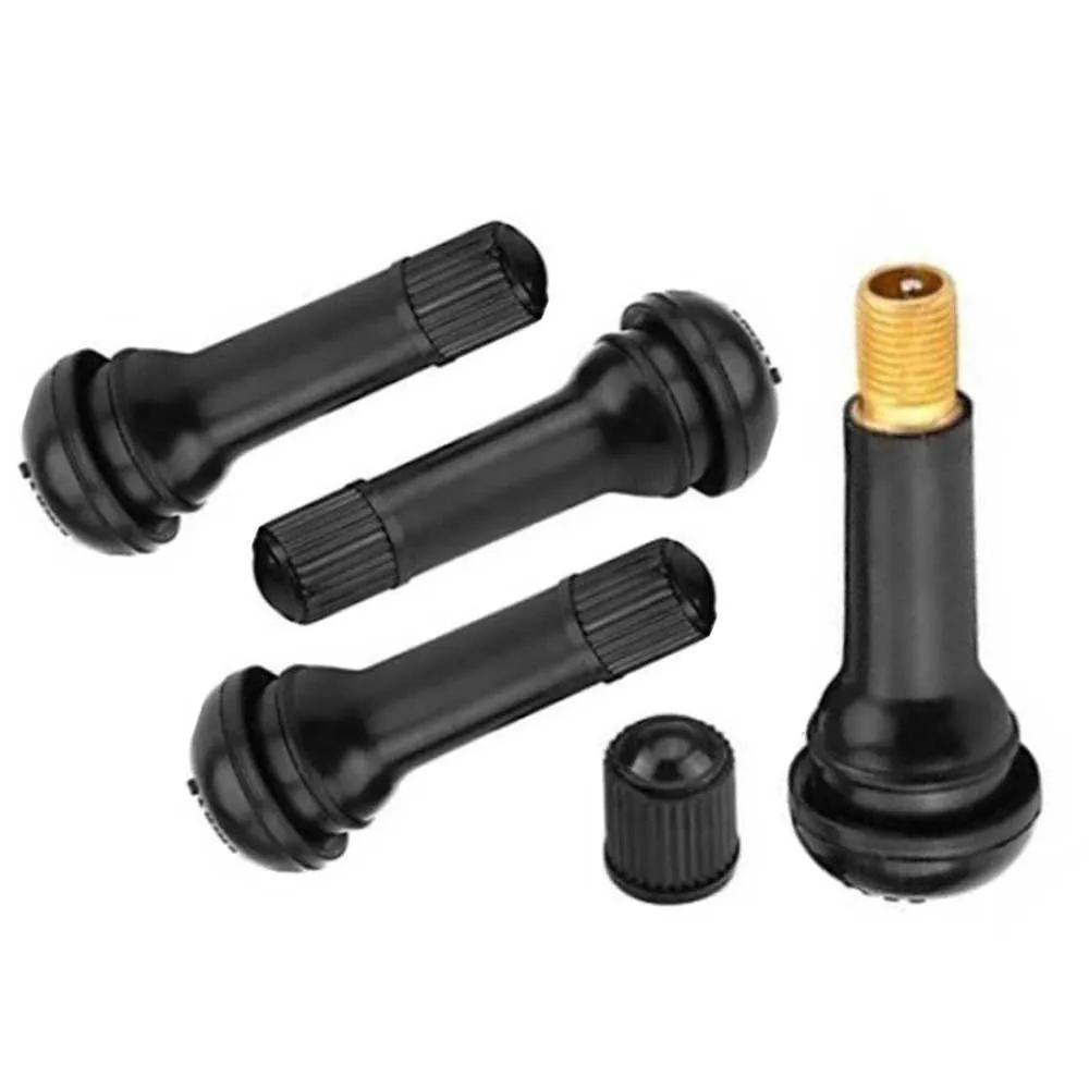

4X TR414 With Core Vacuum Tire Valve Automobile Black Rubber Valve Alloy Valve Automobiles, Parts & Accessories