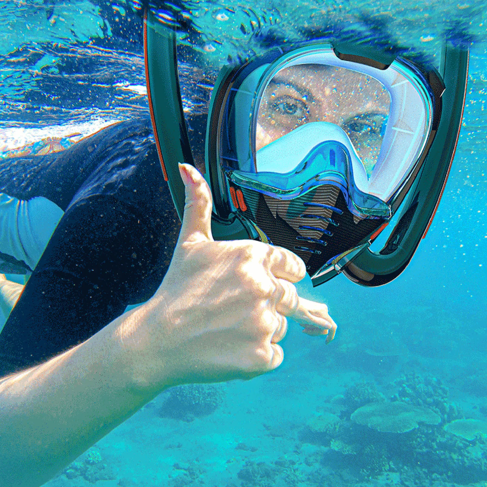 

Children Diving Snorkeling Full Face Covers Anti Fog Goggle Diving Equipment Anti-Leak Swimming Scuba Covers