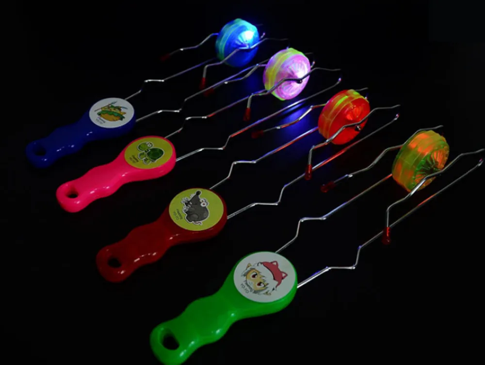 Мигающий трек игрушки йойо Магия спиннинг Топ гироскоп светящийся шар подарок