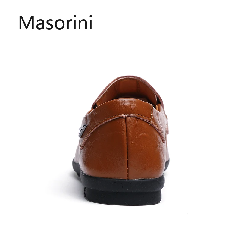 Genuine Leather Men's Casual Shoes Luxury Brand Comfortable Mens Loafers Flats Breathable Slip on Driving Moccasins Men | Обувь