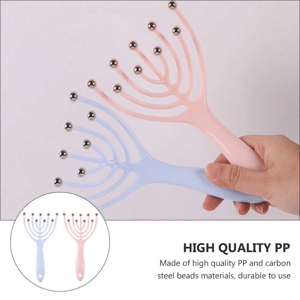 

2pcs Head Massagers Handheld Head Massagers Scalp Claw Massagers Massaging Tool
