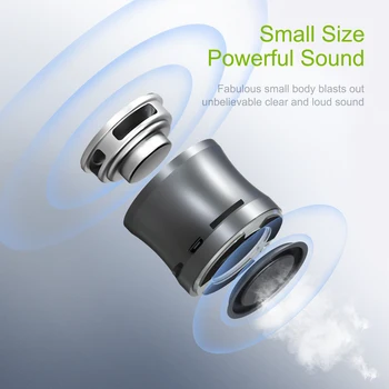 EWA A109Mini Wireless Bluetooth Speaker Big Sound & Bass for Phone/Laptop/Pad Support MicroSD Card Portable Loud Speakers  5.0 2