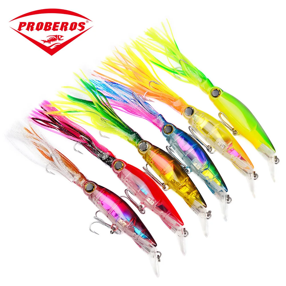 Пластиковая Мягкая приманка-кальмар приманки 140 мм/44 г приманка для океан речной