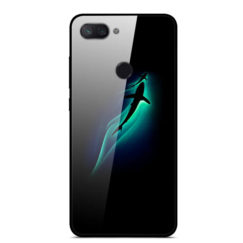 49 Чехол из закаленного стекла для Xiaomi Redmi 6, чехол с изображением планеты космоса, стеклянный чехол на заднюю панель для Xiaomi Redmi 7, 6, A, 7A, 6A, чехол для телефона Redmi6 - Цвет: 49