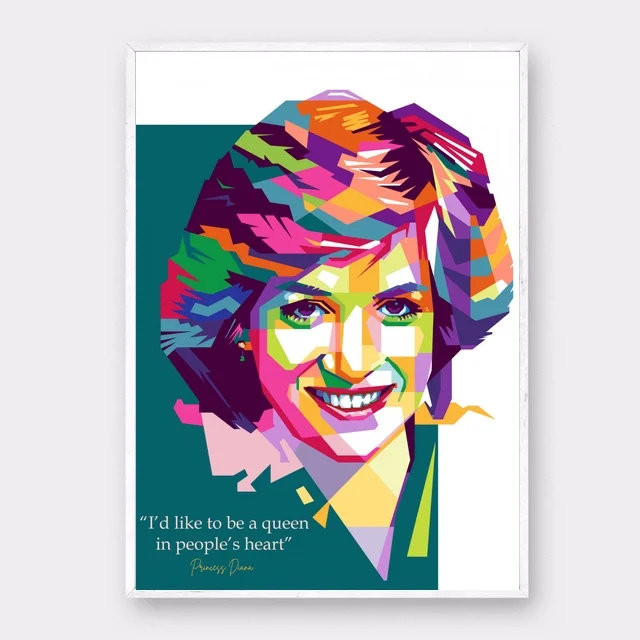 Постер для декора комнаты Lady Diana (без рамки)|Рисование и каллиграфия| |