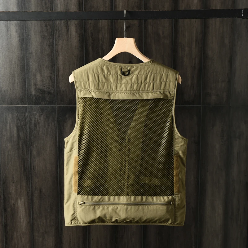 Мужской уличный жилет с V образным вырезом сафари карго несколькими карманами