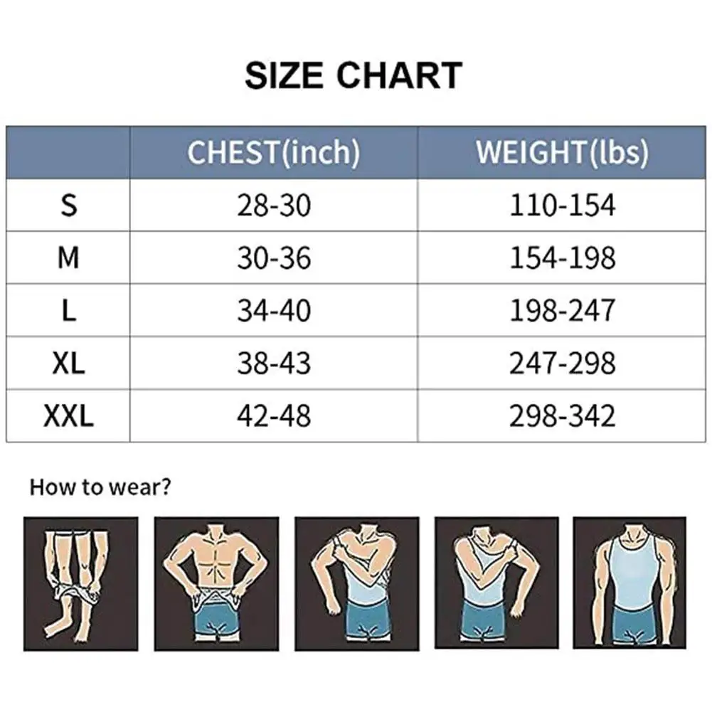 

Shaping Vest Men's Slimming Body Shapewear Corset Shirt Belly Top Vest Waist Male Shirt Tummy Burning Trainer Muscle Fat Gi C4N4