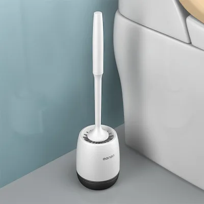 Black toilet brush Настенная подставка для зубных щеток, монтируемый автоматический диспенсер для зубной пасты, стеллаж для хранения мягкой туалетной щетки, коробка для салфеток, набор аксессуаров для ванной комнаты - Цвет: Black toilet brush