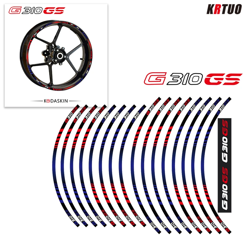 Наклейки на колеса мотоцикла набор водонепроницаемых наклеек для BMW G310 GS G310GS 19