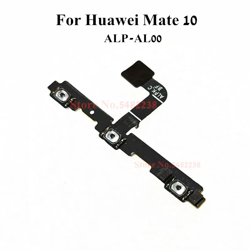 

100% оригинальная кнопка включения/выключения звука боковые кнопки гибкий кабель для Huawei Mate 10 MATE10 ALP-AL00 выключатель питания боковой ключ разъ...
