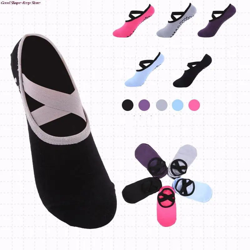 

Женские высококачественные бандажные носки для йоги, противоскользящие быстросохнущие демпфирующие женские хлопковые носки с хорошей хва...