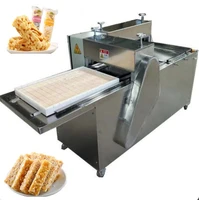 automatic rice cake machine peanut brittle sesame candy forming machine cereal bar making cutting machine