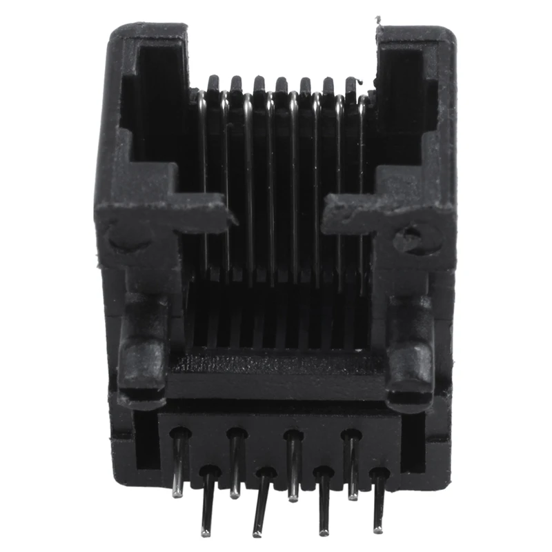 Новинка 20шт RJ45 8P8C компьютерная интернет-сеть PCB Jack Разъем черный | Обустройство